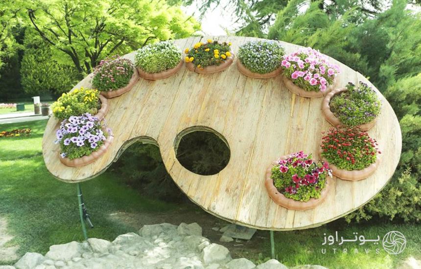 عکس باغ گلها در اصفهان